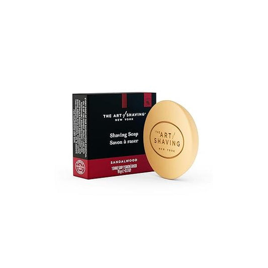 The Art of Shaving Soap - Shave Refill for Brush and Bowl, Protects Against Irritation, Sandalwood, 3.3 Ounce