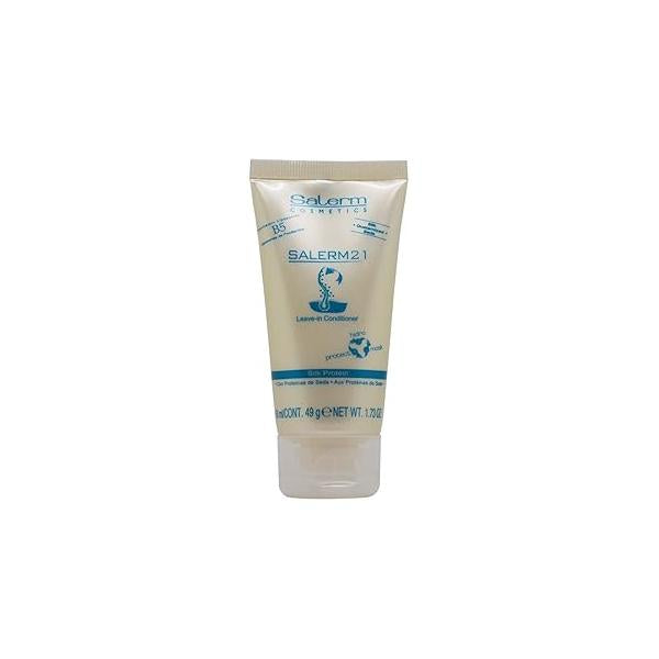 Salerm Cosmetics 21 LEAVE-IN Conditioner, B5 Provitamin Lipsomes & Silk Protein (8.6 oz - bottle size)