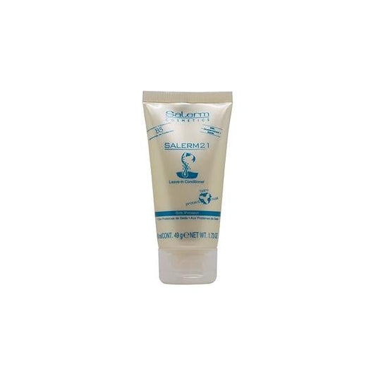 Salerm Cosmetics 21 LEAVE-IN Conditioner, B5 Provitamin Lipsomes & Silk Protein (8.6 oz - bottle size)