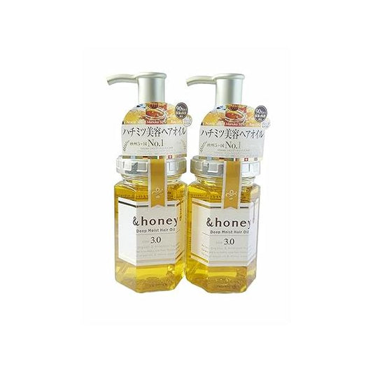 & Honey Deep Moist Hair Oil 3.0 100ml 2 Packs with tie