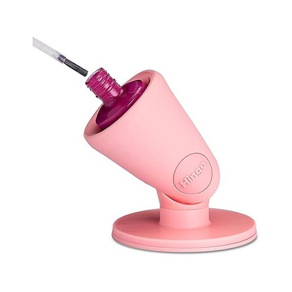 tweexy Hinge Untippable Nail Polish Bottle Holder | Anti-Spill Stand, Tilted, IntelliStick Airlock Suction Fingernail Painting, Art Tools Accessories (Unicorn)