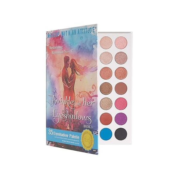 Rude Cosmetics Twinkle In Her 35 Eyeshadows Palette - Book 1 for Women 1.34 oz Eye Shadow