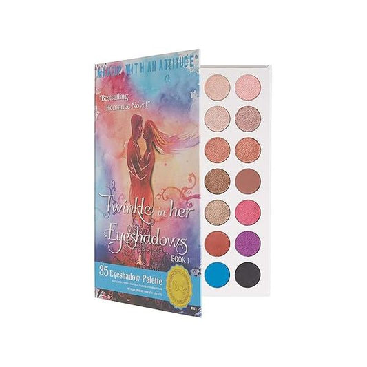 Rude Cosmetics Twinkle In Her 35 Eyeshadows Palette - Book 1 for Women 1.34 oz Eye Shadow