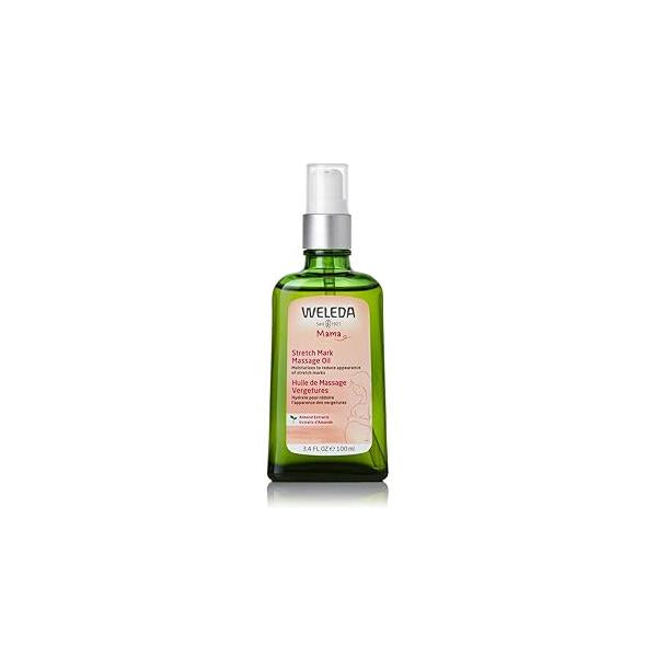 Weleda Stretch Mark Pregnancy Massage Oil, 3.4 Fluid Ounce, Plant Rich Oil with Vitamin E, Sweet Almond, Jojoba and Arnica Oils