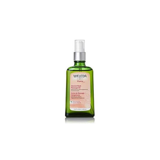 Weleda Stretch Mark Pregnancy Massage Oil, 3.4 Fluid Ounce, Plant Rich Oil with Vitamin E, Sweet Almond, Jojoba and Arnica Oils