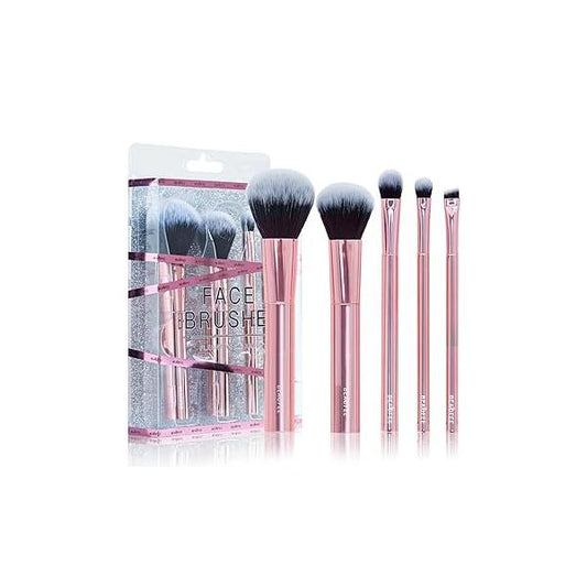 Makeup Brush Set 12 Pcs Foundation Premium Synthetic Powder Concealers contour Eye Shadows Blush Brushes with Pink Case