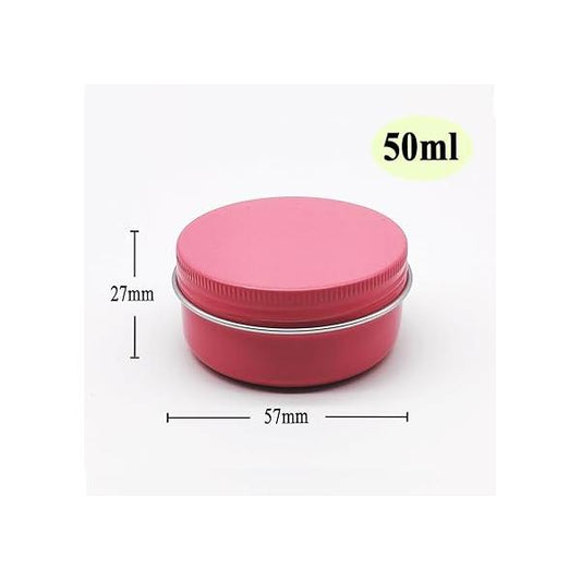 10ml Aluminum Tin Jar, Refillable Makeup Containers 10g Screw up Lid Small Round Container Bottle for Cosmetics, Lip Balm, Cream, Toner, Eyeshadow, Candle, Tea, Beads, 24 Pack Tins