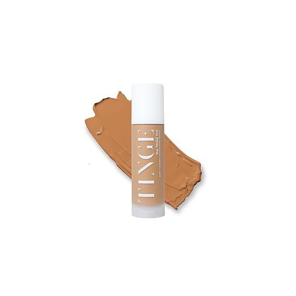 Tinge Tint Body Makeup, Lasts Up to 48 Hours, Medium Coverage Cream With Amino Acids, Hyaluronic Acid & Lysine, Semi Matte Finish, Water Transfer Resistant, 3.38 Fl Oz - Cool