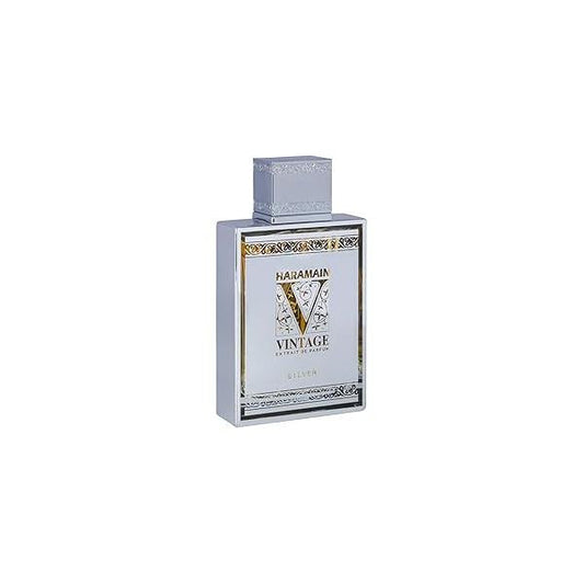 Al Haramain Vintage Silver - Perfumes for Women and Cologne Men Fresh Fragrance with Notes of Citrus Mint 3.33 oz Extrait De Parfum Spray