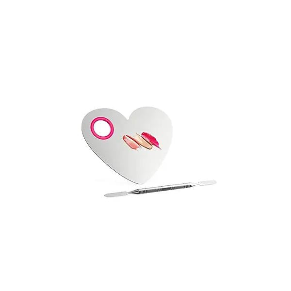 Luxspire Makeup Mixing Palette, Stainless Steel Cosmetics Palette Foundation Cream Blending Artist Tool Tools with Spatula for Eyeshadow, Lipsticks, Nail Art