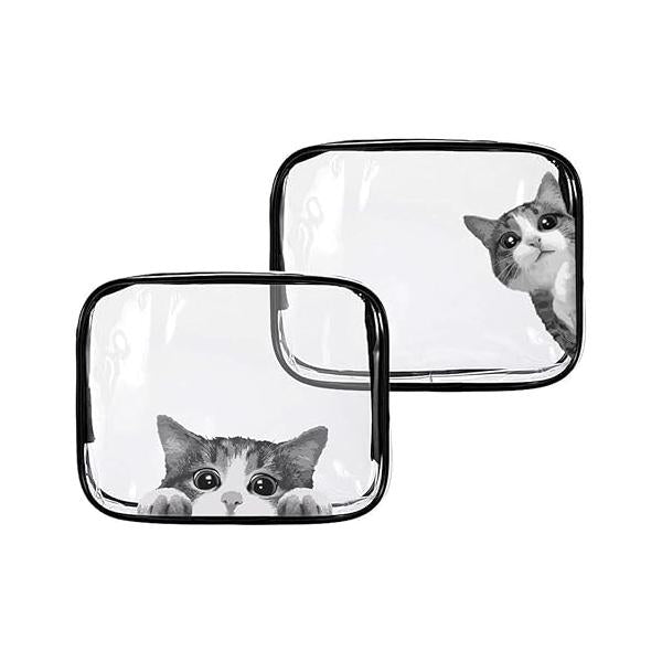 Toiletry Bags Makeup & Cases Waterproof Plastic Bag Clear PVC Travel Accessories Organizer for Men and Women Business Bathroom (Transparent)