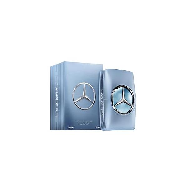 Mercedes-Benz Man Fresh - Eau de Toilette for Men Long Lasting Mens Cologne Bergamot, Cedarwood Spray 3.4 oz