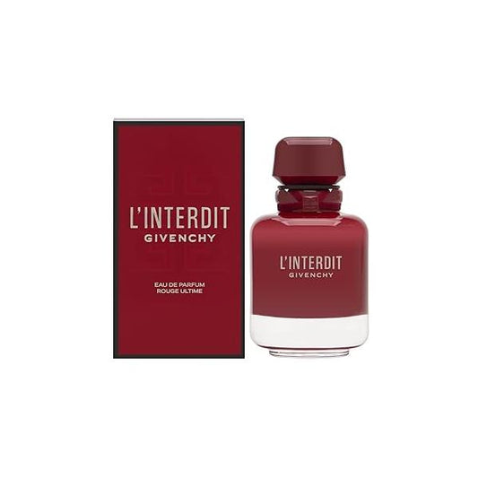 Givenchy L'interdit Rouge Ultime Eau De Parfum Spray for Women, 2.7 Ounce