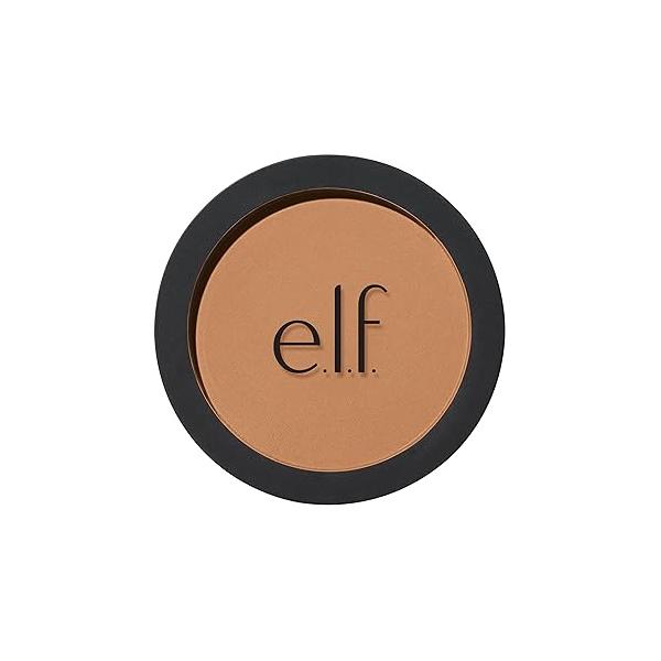 e.l.f. Primer-infused Bronzer, Long-Wear, Matte, Bold, Lightweight, Blends Easily, Contours Cheeks, Forever Sun Kissed, All-Day Wear, 0.35 Oz