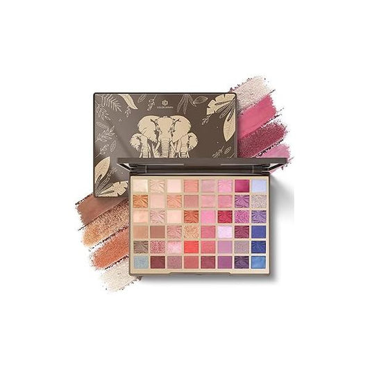 Color Nymph 48 Eye Makeup Palette, Highly Pigmented Eyeshadows Palettes with Mirror, Matte Shimmer Creamy Shadows, Long Lasting Blendable Make Up Shadows Cosmetics Gift Kit
