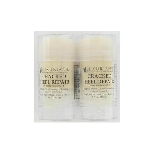 Luxuriant Cracked Heel Repair The ORIGINAL Twin Pack 2.5oz Dry Chapped Heels Feet Elbows Knees Skin