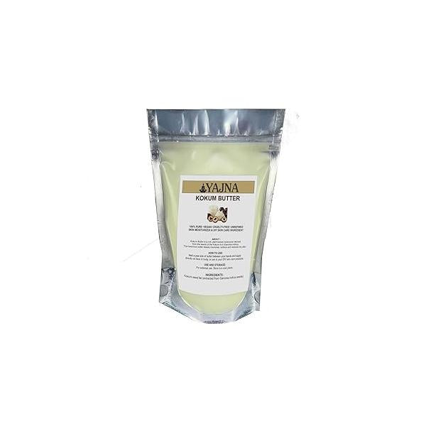 Yajna Organic Raw Cocoa Butter 100% Pure,Natural & Unrefined| Skin Moisturizer For Face, Body Hair| 4 OZ/115 GM Ivory/White Grade A | DIY Creams, Balms, Lotions, Soaps| Softens Dry Tough