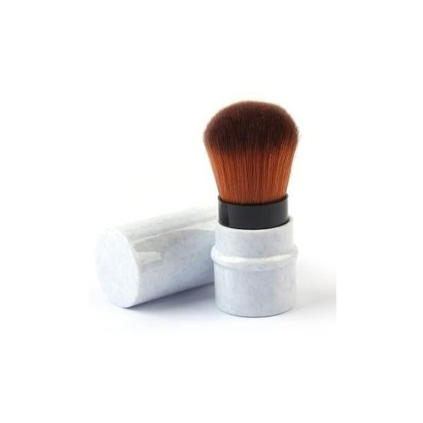 Retractable Kabuki Brushes Powder & Foundation Brush Blush Concealer Face Blender - Pink