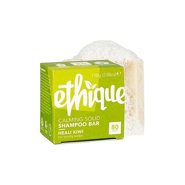 Ethique Heali Kiwi - Calming Solid Shampoo Bar for Dry, Itchy, Flaky, and Oily Scalps Hair Vegan, Eco-Friendly, Plastic-Free, Cruelty-Free, 3.88 oz (Pack of 1)