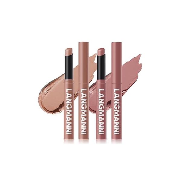 Jolilab 12Pcs Velvet Matte Lipstick Nude Soft Dark Color Stick High Pigmented Long-Lasting Waterproof Lip Balm Beauty Cosmetics Gift for Girls and Women(01#-12#)