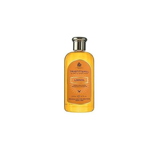 Truefitt & Hill Limnol, Traditional Hair Dressing for Heavy Hold, Citrus Oil Promotes Healthy Scalp and Natural Sheen, Nourishes Moisturizes Hair, Designed Thick Wavy or Curly Hair- 6.7 oz.