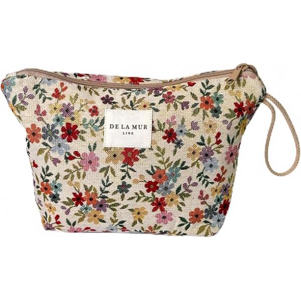 Large Travel Toiletry Bag for Women - Boho Makeup Made in Spain Floral Toiletries Organizer Cruise, Beach & Road Trip Essentials Gifts (Multicolor - BLUM, X-Large)