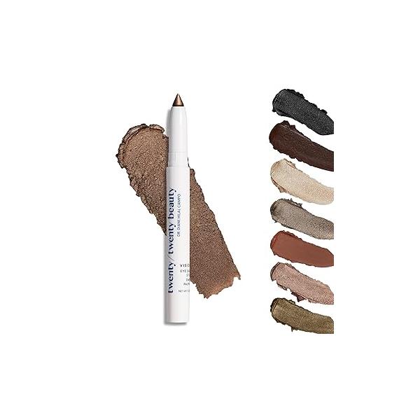 Visionary Eye Shadow Stick - Shimmer Cream Pencil - Safe for Sensitive Eyes Ophthalmologist Developed Vegan, Cruelty-Free, Clean Ingredients (Rose Colored Glasses)
