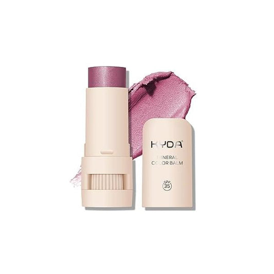 Mineral Color Balm, SPF 35 Multi Stick for Lips, Cheeks& Eyes, Blendable Creamy Lightweight Formula, Buildable Shimmer Finish, Multiuse Makeup Stick, Cherry