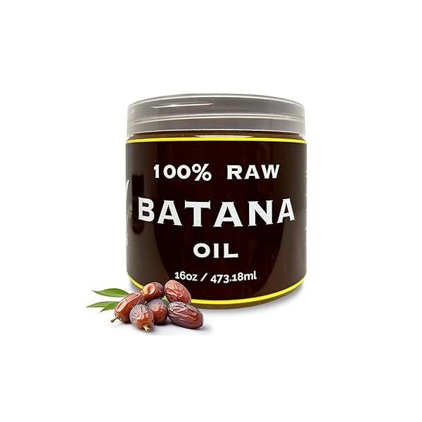 RA COSMETICS 100% Natural Unrefined Batana Hair Oil for Healthy Hair, 16 oz | Dr Sebi Moisturizer Damaged Repair| Strengthening and Nourishing Conditioner