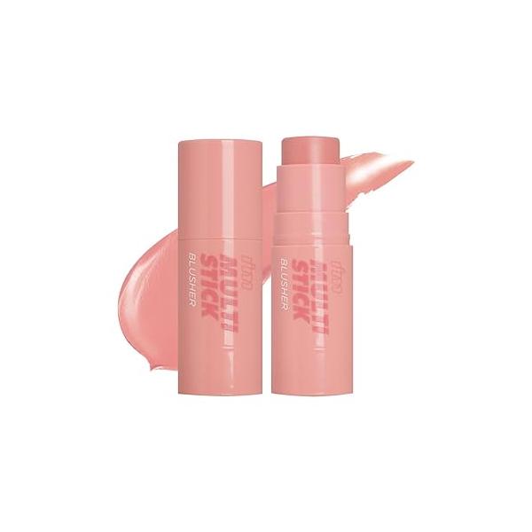 I'M MEME Blusher - I'm Multi Stick 004 Mellow Pink | Easy Blendable Cream Blush for Natural Look, Cheek Tint, Face Contour Makeup, and Blush, Suitable All Ages
