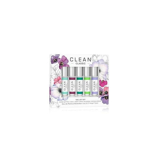CLEAN CLASSIC Fragrance Discovery Gift Set, Travel Mini Size, Layerable Perfume for Everyday Wear, Long Lasting, Vegan, Phthalate-Free & Paraben-Free