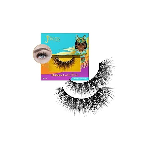 Juvia's Place Egypt Flare Nubian Eye Lashes, Silk Hairs, Day, Night, Long Lasting, Cruelty Free, Vegan
