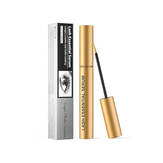 Natural Cosmetic Eyelash Serum for Longer, Thicker Lashes & Brows, Boost Lash Vegan Cruelty-Free - Niacinamide, Centella Asiatica Leaf Extract (10 mL Pink)