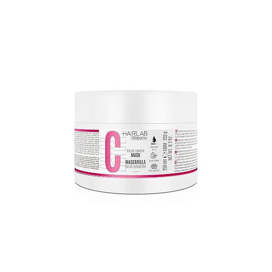 SALERM - Dyed, Bleached, or Gray Hair Mask Color Longer Lab 250 ml with Vitamins A and E Seals Maintains Shinier Sulfate Paraben-Free