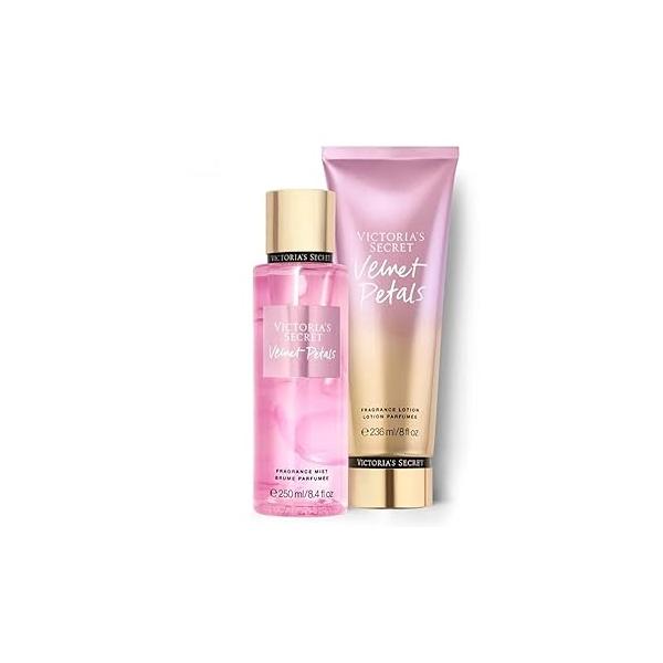 Victoria's Secret Velvet Petals Fragrance Mist and Body Lotion Gift Set (Velvet Petals)