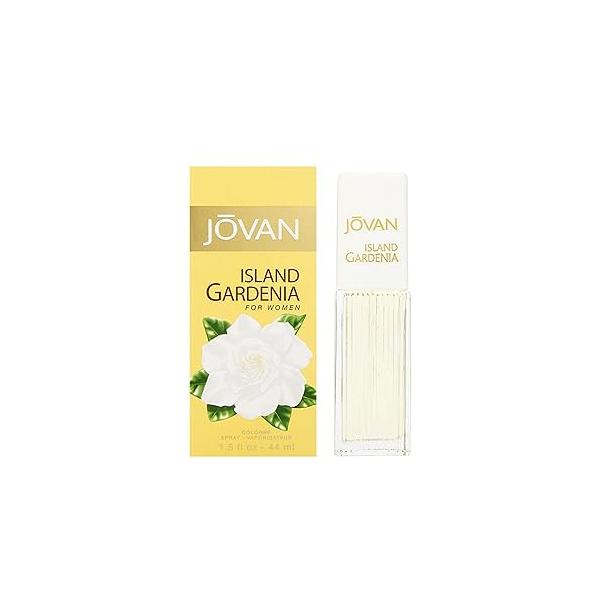 Jovan Island Gardenia Eau de Cologne Spray 1.5 fl oz (Pack of 1), Notes Neroli, Gardenia, and Sandalwood, Women's Fragrance, Long Lasting, Everyday Travel Size