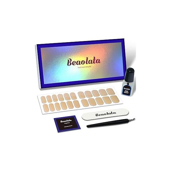 Nail Polish Strips, 44 Wraps, Stickers, Gel Easy Apply& Remove, Long Lasting, Salon Quality (Upside Red&Black&Gold)