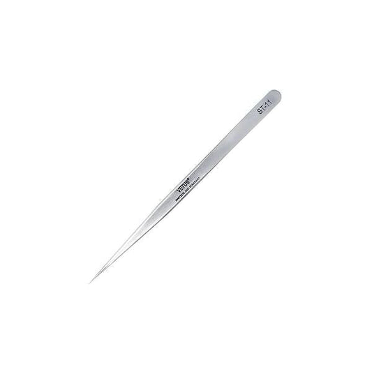 LASHVIEW Lash Tweezer, Vetus Straight Pointed Eyelash Tweezers for Profissional Grafting Extension, Stainless Steel Needle Nose Extension Stickers Precision Electronics, ST11