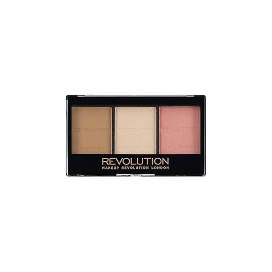 Makeup Revolution Ultra Sculpt & Contour Kit, Palette, Define Your Features, Vegan Cruelty Free, Fair C01, 3.6g
