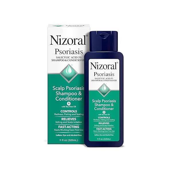 Nizoral Psoriasis Shampoo & Conditioner - Effective Scalp Treatment, 11 Ounce