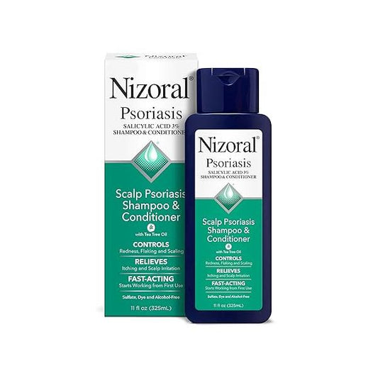 Nizoral Psoriasis Shampoo & Conditioner - Effective Scalp Treatment, 11 Ounce
