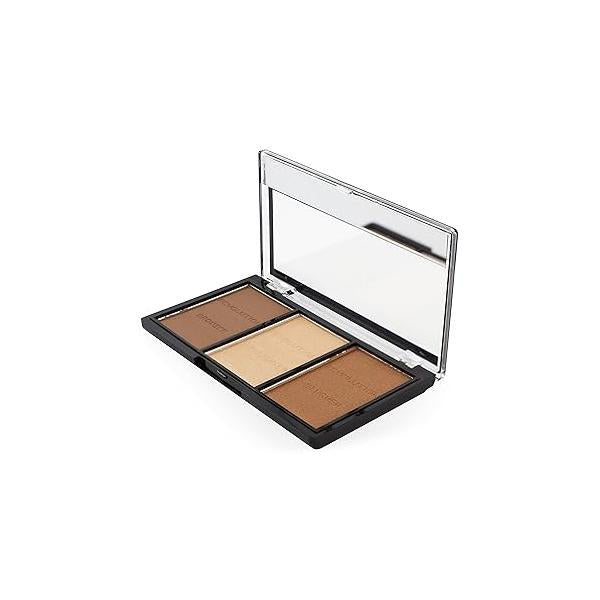 Makeup Revolution Ultra Sculpt & Contour Kit, Palette, Define Your Features, Vegan Cruelty Free, Fair C01, 3.6g