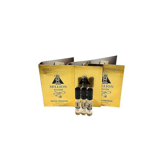 Paco Rabanne 1 MILLION ELIXIR Intense Perfume MEN spray vial perfume 1.5 ml / 0.05 fl oz - Set of 3