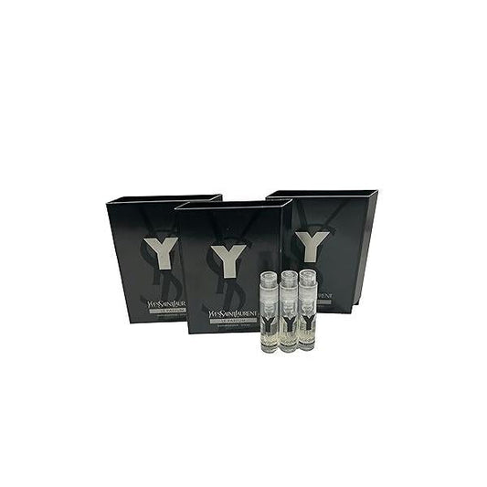 Yves Saint Laurent YSL Y Men Sample Perfume LE PARFUM Spray Trial Size Partially Filled Vials 1.2 ml / 0.04 fl oz (set of 3)