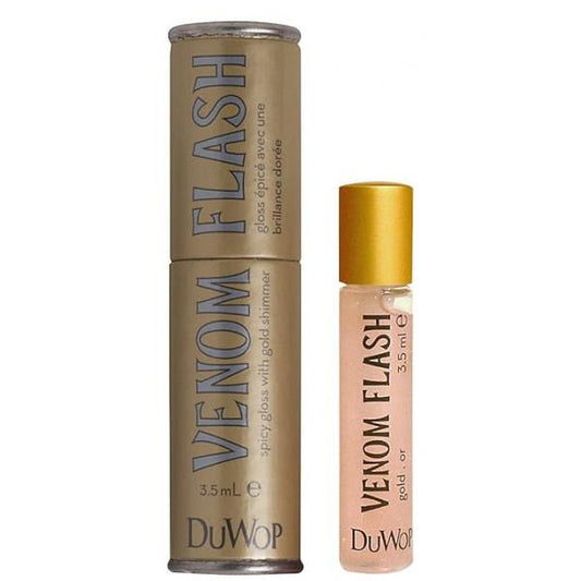DuWop Cosmetics Lip Venom Plumping Balm - Flash Warm (Gold)