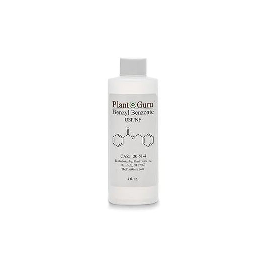 Benzyl Benzoate USP Grade Liquid 4 fl. oz. - Great for Fragrance/Aroma Compounds, Cosmetics, Hair & Scalp Products.