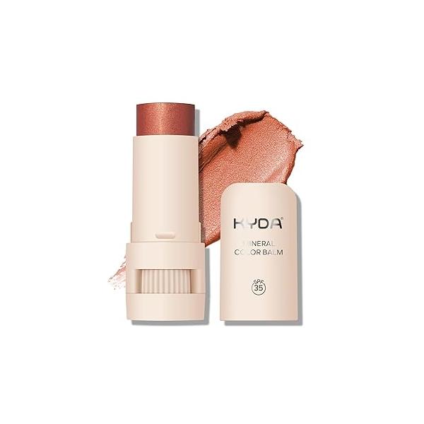 Mineral Color Balm, SPF 35 Multi Stick for Lips, Cheeks& Eyes, Blendable Creamy Lightweight Formula, Buildable Shimmer Finish, Multiuse Makeup Stick, Cherry