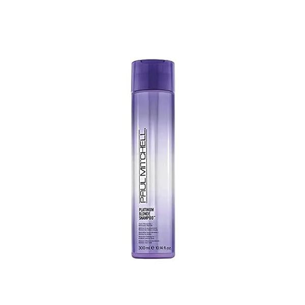 Paul Mitchell Platinum Blonde Violet Shampoo, Banishes Brass + Brightens, Ideal for Light to Medium Blonde, Silver, Gray or White Hair
