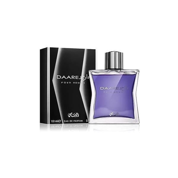 RASASI Dareej For Men Eau De Parfum Spray - 100ML (3.4 Oz) Long Lasting Arabian Perfume Bold & Premium Fragrance for Special Occasions Daily Wear, An Essential that Lasts All Day