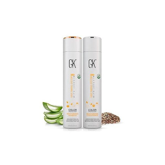 GK Hair Color Protection Moisturizing Shampoo and Conditioner Set for Treated Hairs, Sulfate, Paraben, Dye Free, with Naturally Derived Clean Ingredients (10.1 Fl Oz x 2)